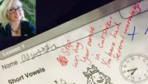 Mother Outraged by Teacher’s ‘Warning’ Note on 7-Year-Old Daughter’s Homework